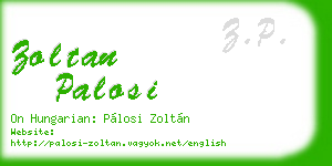 zoltan palosi business card