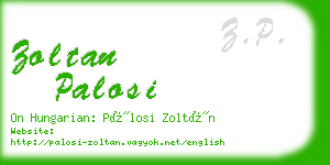 zoltan palosi business card